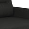 vidaXL - Tweezitsbank - 120 - cm - stof - zwart