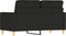 vidaXL - Tweezitsbank - 120 - cm - stof - zwart