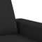 vidaXL - Tweezitsbank - 120 - cm - stof - zwart