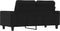 vidaXL - Tweezitsbank - 120 - cm - stof - zwart
