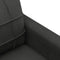 vidaXL - Tweezitsbank - 120 - cm - stof - zwart
