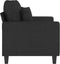 vidaXL - Tweezitsbank - 120 - cm - stof - zwart