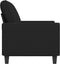 vidaXL - Tweezitsbank - 120 - cm - stof - zwart