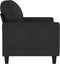 vidaXL - Tweezitsbank - 120 - cm - stof - zwart