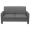 vidaXL - Tweezitsbank - 135x65x76 - cm - donkergrijs
