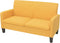 vidaXL - Tweezitsbank - 135x65x76 - cm - geel
