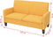 vidaXL - Tweezitsbank - 135x65x76 - cm - geel