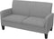 vidaXL - Tweezitsbank - 135x65x76 - cm - lichtgrijs