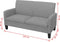 vidaXL - Tweezitsbank - 135x65x76 - cm - lichtgrijs