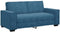 vidaXL - Tweezitsbank - 140 - cm - fluweel - blauw