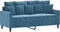 vidaXL - Tweezitsbank - 140 - cm - fluweel - blauw