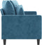 vidaXL - Tweezitsbank - 140 - cm - fluweel - blauw