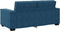 vidaXL - Tweezitsbank - 140 - cm - fluweel - blauw