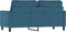 vidaXL - Tweezitsbank - 140 - cm - fluweel - blauw
