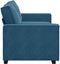 vidaXL - Tweezitsbank - 140 - cm - fluweel - blauw
