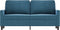 vidaXL - Tweezitsbank - 140 - cm - fluweel - blauw