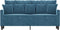 vidaXL - Tweezitsbank - 140 - cm - fluweel - blauw