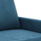 vidaXL - Tweezitsbank - 140 - cm - fluweel - blauw