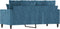 vidaXL - Tweezitsbank - 140 - cm - fluweel - blauw