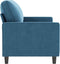vidaXL - Tweezitsbank - 140 - cm - fluweel - blauw