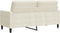 vidaXL - Tweezitsbank - 140 - cm - fluweel - crèmekleurig