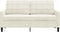 vidaXL - Tweezitsbank - 140 - cm - fluweel - crèmekleurig