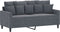 vidaXL - Tweezitsbank - 140 - cm - fluweel - donkergrijs