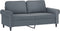 vidaXL - Tweezitsbank - 140 - cm - fluweel - donkergrijs