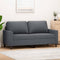 vidaXL - Tweezitsbank - 140 - cm - fluweel - donkergrijs