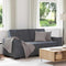vidaXL - Tweezitsbank - 140 - cm - fluweel - donkergrijs