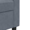 vidaXL - Tweezitsbank - 140 - cm - fluweel - donkergrijs