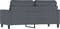 vidaXL - Tweezitsbank - 140 - cm - fluweel - donkergrijs