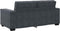 vidaXL - Tweezitsbank - 140 - cm - fluweel - donkergrijs