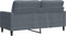 vidaXL - Tweezitsbank - 140 - cm - fluweel - donkergrijs