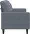 vidaXL - Tweezitsbank - 140 - cm - fluweel - donkergrijs