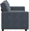 vidaXL - Tweezitsbank - 140 - cm - fluweel - donkergrijs