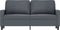 vidaXL - Tweezitsbank - 140 - cm - fluweel - donkergrijs