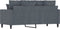 vidaXL - Tweezitsbank - 140 - cm - fluweel - donkergrijs