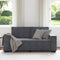 vidaXL - Tweezitsbank - 140 - cm - fluweel - donkergrijs
