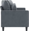 vidaXL - Tweezitsbank - 140 - cm - fluweel - donkergrijs