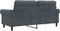vidaXL - Tweezitsbank - 140 - cm - fluweel - donkergrijs