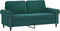 vidaXL - Tweezitsbank - 140 - cm - fluweel - donkergroen