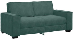 vidaXL - Tweezitsbank - 140 - cm - fluweel - donkergroen
