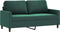 vidaXL - Tweezitsbank - 140 - cm - fluweel - donkergroen