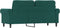 vidaXL - Tweezitsbank - 140 - cm - fluweel - donkergroen