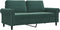 vidaXL - Tweezitsbank - 140 - cm - fluweel - donkergroen