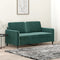 vidaXL - Tweezitsbank - 140 - cm - fluweel - donkergroen