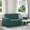 vidaXL - Tweezitsbank - 140 - cm - fluweel - donkergroen