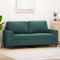 vidaXL - Tweezitsbank - 140 - cm - fluweel - donkergroen
