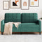 vidaXL - Tweezitsbank - 140 - cm - fluweel - donkergroen